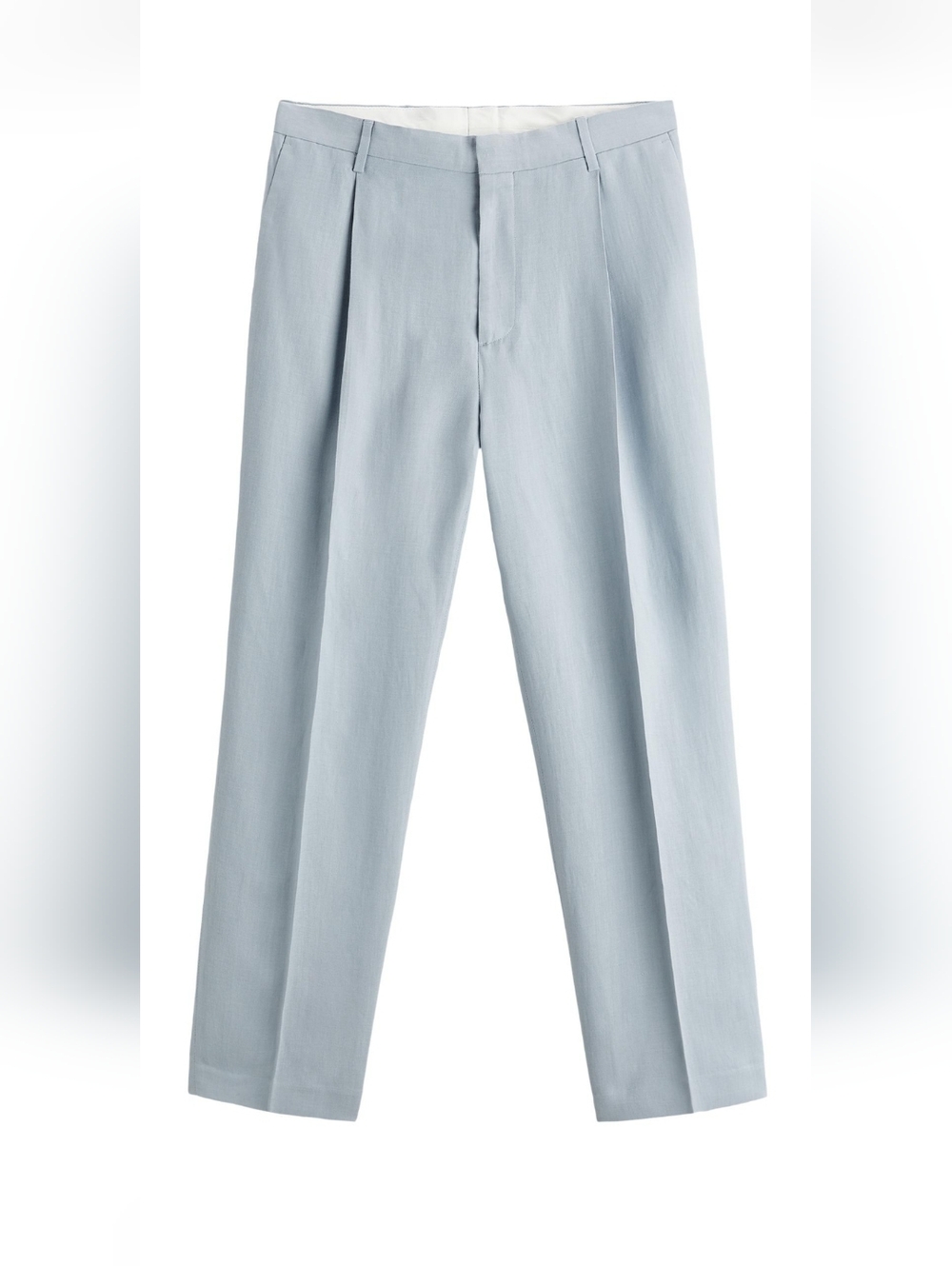 Zara Blue Linen Trousers